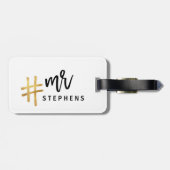 Ik werd wakker als deze #getrouwde! MR Bagagelabel (Achterkant horizontaal)