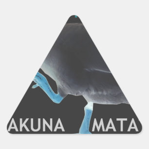 Ik werd wakker als deze Hakuna Matata Driehoek Sticker
