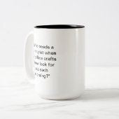 Ik werd wakker als deze Mok | Grappig haar citaat (Voorkant links)