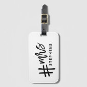 Ik werd zo wakker #getrouwd! MRS Bagagelabel (Voorkant (verticaal))