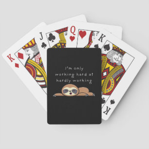 Ik werk alleen maar hard aan amper werkende ¾ pokerkaarten