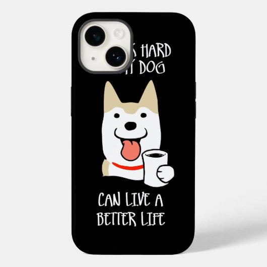 Ik werk hard Case-Mate iPhone case (Achterkant)