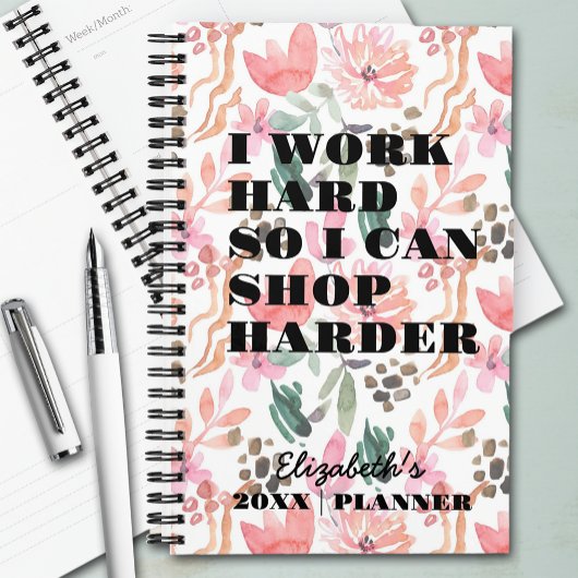Ik werk hard met bloemen planner