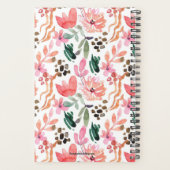 Ik werk hard met bloemen planner (Achterkant)