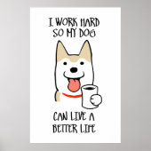 Ik werk hard poster (Voorkant)