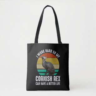 Ik Werk Hard Zodat Mijn Cornish Rex Een Beter Leve Draagtas