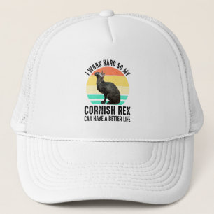 Ik Werk Hard Zodat Mijn Cornish Rex Een Beter Leve Trucker Pet