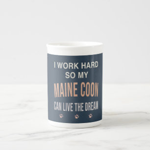 Ik Werk Hard Zodat Mijn Maine Coon Zijn Droom Kan Porselein Kop