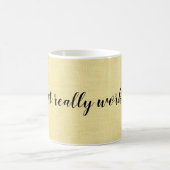 Ik werk hier niet grappig. koffiemok (Center)