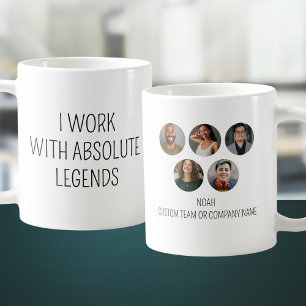 Ik werk met het Absolute Legends 5 Photo Kantoor T Koffiemok