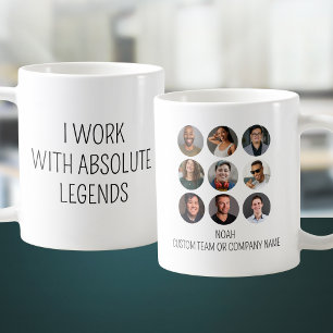 Ik werk met het Absolute Legends 9 Photo Kantoor T Koffiemok