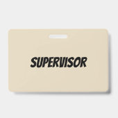 Ik Werk Niet Hier Supervisor Badge (Achterkant)