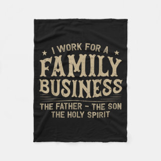 Ik Werk Voor Een Christelijke Familiebusiness Drie Fleece Deken