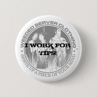 IK WERK VOOR TIPS! Button - Gepersonaliseerd - Gep
