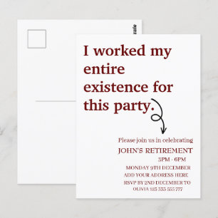 Ik werkte mijn hele bestaan voor dit pensioen briefkaart