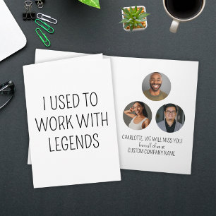 Ik werkte vroeger met Legends 3 Coworker Photo Kaart