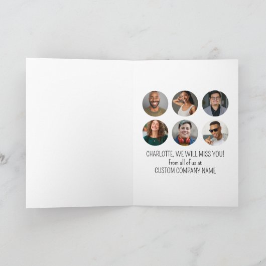 Ik werkte vroeger met Legends 6 Coworker Photo Kaart (Binnen)