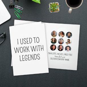 Ik werkte vroeger met Legends 9 Coworker Photo Kaart
