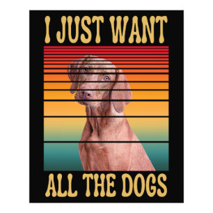 IK WIL ALLE HONDEN FOTO AFDRUK