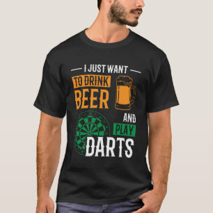 Ik wil alleen bier Drinken en kunst spelen, D T-shirt