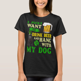 Ik wil alleen bier Drinken en met mijn Chow Ch han T-shirt
