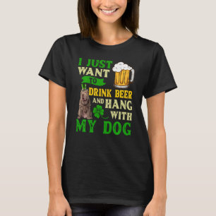 Ik wil alleen bier Drinken en met mijn Shar Pe han T-shirt
