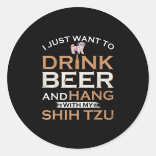 Ik wil alleen bier Drinken en met mijn sjiitische Ronde Sticker