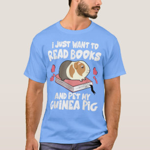 Ik wil alleen boeken lezen en mijn parelhoenders p t-shirt