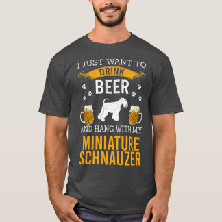 Ik wil alleen Drinken met Bier hangen met mijn T-shirt