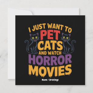 Ik wil alleen katten eten en horrorfilms bekijken kaart