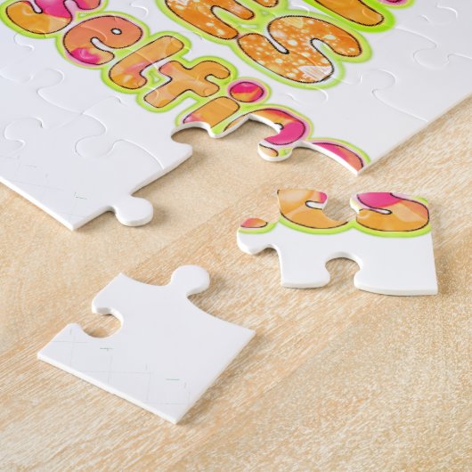 Ik wil alleen koffie Drinken met levens en T Legpuzzel (Zijkant)