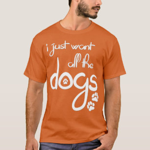 Ik wil alleen maar alle honden White print T-shirt