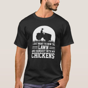Ik wil alleen maar de grasmaaier bewegen t-shirt