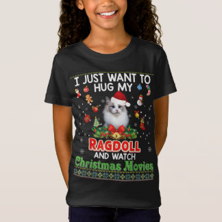 Ik wil alleen maar mijn ragdoll kat pakken en kijk t-shirt