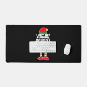 Ik wil alleen maar rondrennen met kerst Elf. Bureaumat (Keyboard & Muis)
