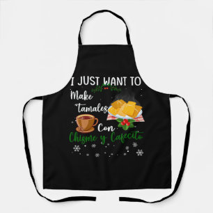 Ik wil alleen maar Tamales Con Christmas Y Cafeci  Schort