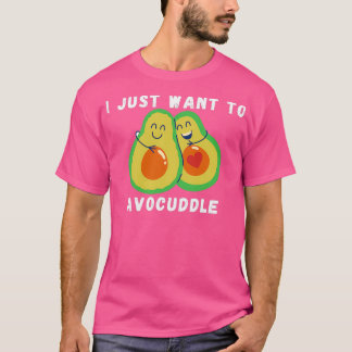 Ik wil alleen maar vermijden met rood hart t-shirt