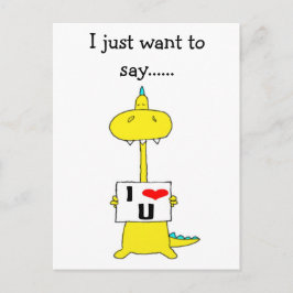 Ik wil alleen maar zeggen......Ik hou van u, Briefkaart