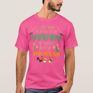 Ik wil alleen werken in mijn tuin Funny Gardener G T-shirt