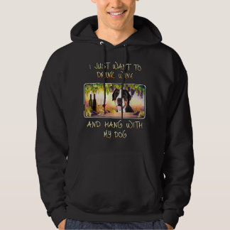 Ik wil alleen wijn Drinken en meer Zwitsers m Hoodie