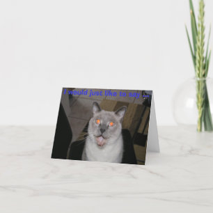 Ik wil alleen zeggen ... Vrolijke verjaardag! Kaart