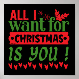 IK WIL ALLEMAAL CHRISTMAS. POSTER