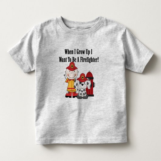 Ik wil brandweerlieden T-shirts en geschenken word (Voorkant)