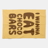 Ik wil Choco Bars eten Theedoek (Horizontaal)