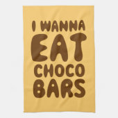 Ik wil Choco Bars eten Theedoek (Verticaal)