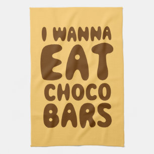 Ik wil Choco Bars eten Theedoek