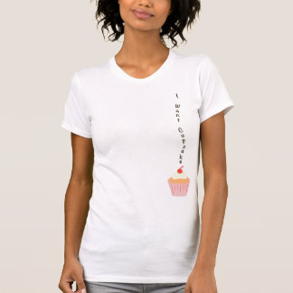Ik wil cupcake t-shirt