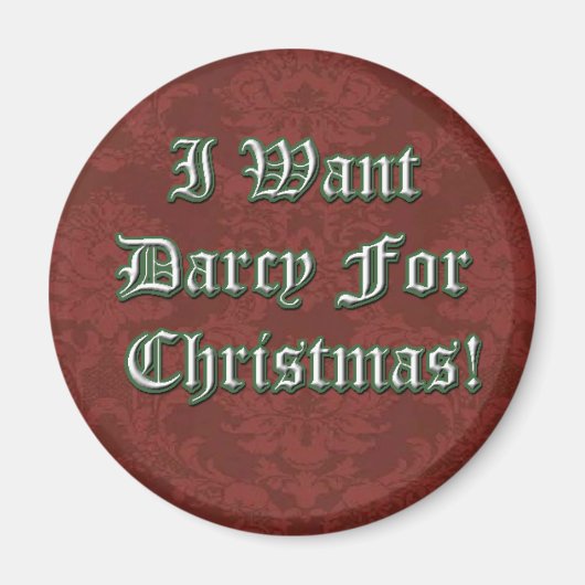 Ik wil Darcy voor Kerstmis Magnet Magneet (Voorkant)