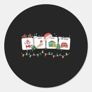 Ik wil dat alles gedaan wordt Gebarentaal spraak A Ronde Sticker