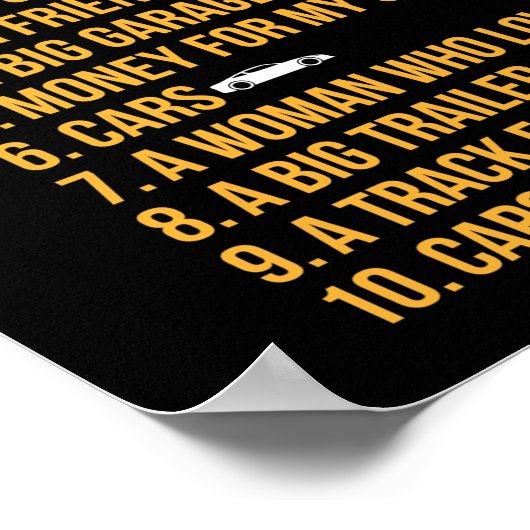 Ik wil dat auto-mechanische auto-mechanische auto' poster (Hoek)